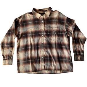 Levi's Plaid Flannel Button Down Shirt Size XL Men's